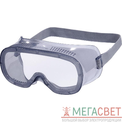 Очки защитные закрытые MURIA с прозр. линзой с прямой вентиляцией Delta Plus MURIA1VD