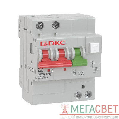 Выключатель автоматический дифференциального тока 2п C 25А 100мА 6кА тип A MDV63 YON MDV63-23C25-A
