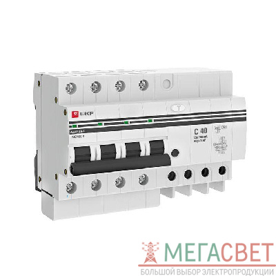 Выключатель автоматический дифференциального тока 4п 40А 300мА АД-4 PROxima EKF DA4-40-300-pro