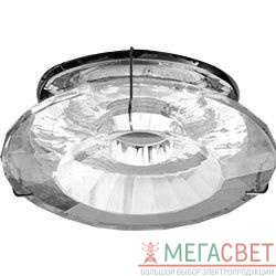 Светильник потолочный, JCDR G5.3 с прозрачным стеклом, хром, c лампой, DL4158-CL 17282