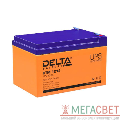 Аккумулятор 12В 12А.ч Delta DTM 1212