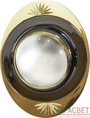 Светильник потолочный, R39 E14 черный металлик-золото, NL10 17875