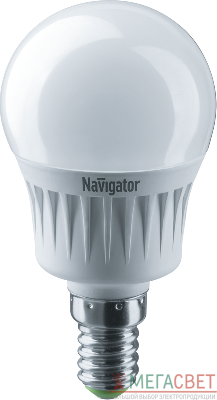 Лампа светодиодная 94 468 NLL-G45-7-230-4K-E14 7Вт шар 4000К бел. E14 560лм 176-264В Navigator 94468