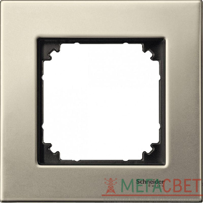 Рамка 1-м Merten метал. титан SchE MTN403105