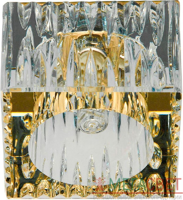 Светильник потолочный, JCD9 35W G9 прозрачный,золото, JD181 18915