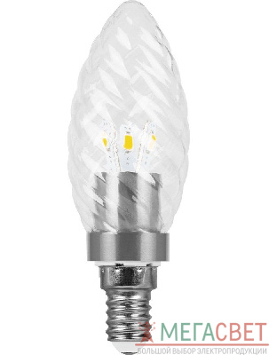 Лампа светодиодная, 6LED(3.5W) 230V E14 2700K матовая золото, LB-77 25350