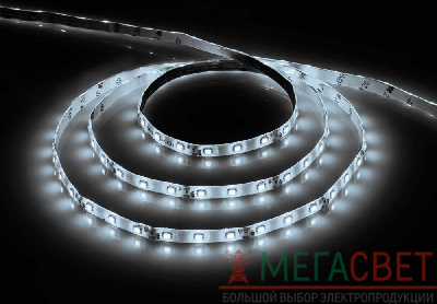 Cветодиодная LED лента Feron LS603, готовый комплект 5м 60SMD(3528)/м 4.8Вт/м IP20 12V теплый белый  ДЕМО-УПАКОВКА 27902