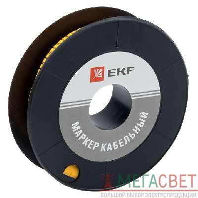 Маркер каб. 2.5кв.мм &quot;2&quot; (ЕС-1) (уп.1000шт) EKF plc-KM-2.5-2