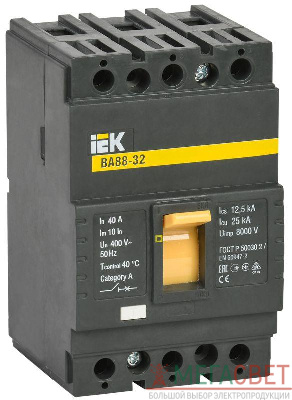 Выключатель автоматический 3п 40А ВА 88-32 ИЭК SVA10-3-0040