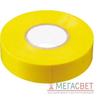 Изоляционная лента STEKKER INTP01315-20 0.13*15 мм. 20 м. желтая 32831