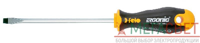 Отвертка Ergonic плоская шлицевая 3.5х0.6х100 Felo 40035310