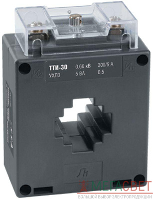 Трансформатор тока ТТИ-30 100/5А кл. точн. 0.5S 5В.А ИЭК ITT20-3-05-0100
