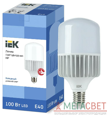 Лампа светодиодная HP 100Вт 230В 6500К E40 ИЭК LLE-HP-100-230-65-E40
