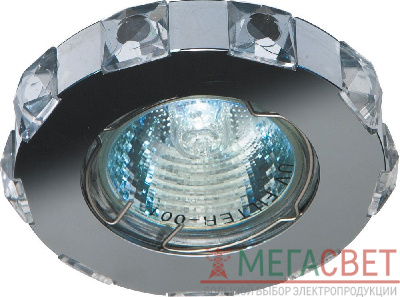 Светильник потолочный,  MR16 G5.3 с прозрачным стеклом, хром, DL235 18765