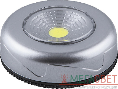 Светодиодный светильник-кнопка Feron FN1205 (3шт в блистере), 2W, серебро 23376