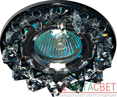 Светильник встраиваемый Feron CD2542 потолочный MR16 G5.3 черный, хром 18931