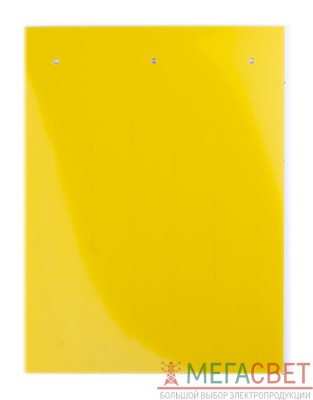 Табличка полужесткая установка в держатель для маркировки мод. оборудования ПВХ-0.5 желт. (уп.60шт) DKC TAS10715Y