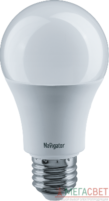 Лампа светодиодная 71 297 NLL-A60-12-230-4K-E27 (Standard) 12Вт грушевидная 4000К бел. E27 1000лм 176-264В Navigator 71297