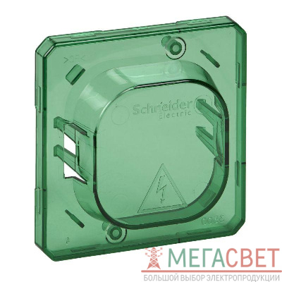 Крышка Merten для защиты выкл. и розетки от загряз. зел. SchE MTN3900-0000