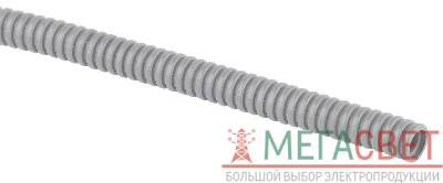 Труба гофрированная легкая ПВХ d16мм с протяжкой сер. (уп.50м) Эра Б0042995