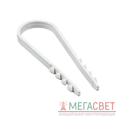 Дюбель-хомут d19-25мм для круглого кабеля бел. (уп.50шт) PROxima EKF plc-ncs50-19х25w