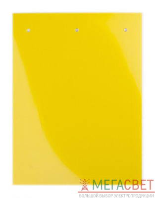 Табличка полужесткая для маркировки оболочек клейкое основание ПВХ желт. (уп.20шт) DKC TASE4090AY