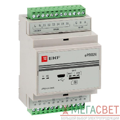 Модуль базовый ePRO удаленного управления 6вх/4вых 230В GSM PROxima EKF ePRO-6-4-230-G