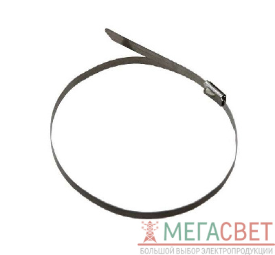 Хомут кабельный 4.6х200 сталь серебр. (уп.50шт) Rexant 07-0208