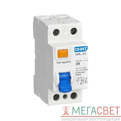 Выключатель дифференциального тока (УЗО) 1п+N 25А 30мА тип A 6кА NXL-63 (R) CHINT 280716