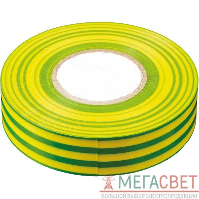 Изоляционная лента STEKKER INTP01319-20 0.13*19мм. 20 м. желто-зеленая 32842