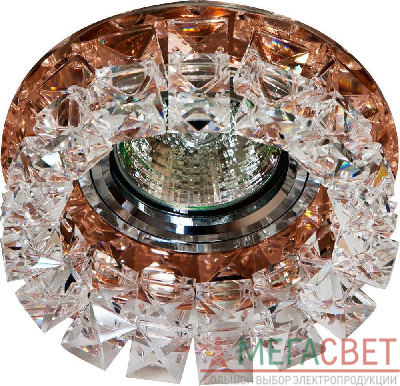 Светильник встраиваемый Feron CD2929 потолочный MR16 G5.3 коричневый-прозрачный 28418