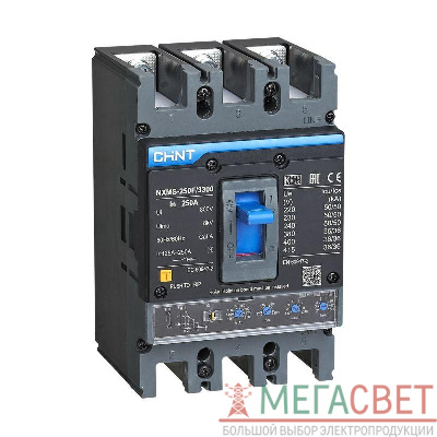 Выключатель автоматический 3п 250А 36кА NXMS-250SF с электрон. расцеп. (R) CHINT 264755
