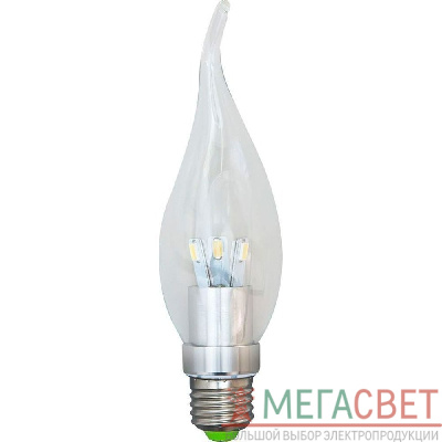 Лампа светодиодная, 6LED(3.5W) 230V E27 4000K хром, LB-71 25279