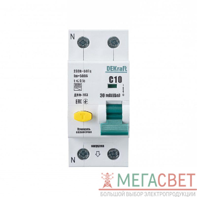 Выключатель автоматический дифференциального тока АВДТ 1Р+N 10А 30мА тип AC С ДИФ-103 6кА SchE 16203DEK