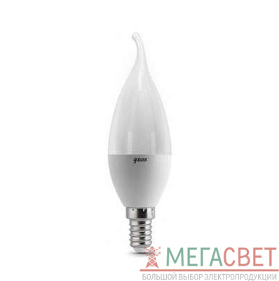 Лампа светодиодная Black Tailed 6.5Вт свеча 4100К бел. E14 550лм 150-265В Gauss 104101207