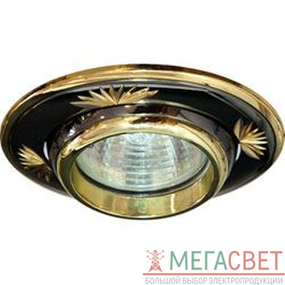 Светильник потолочный, MR16 G5.3 черный металлик-золото, DL248 17923
