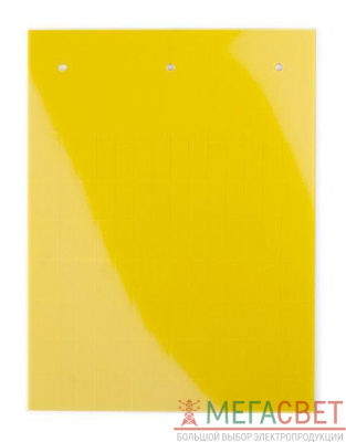 Табличка полужесткая клейкое основание ПВХ-0.5 желт. (уп.600шт) DKC TAS207AY
