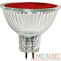 Лампа галогенная, 20W 12V MR16/G5.3 &quot;с красным фильтром&quot;, HB4 02256
