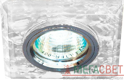 Светильник потолочный, MR16 G5.3 белый,серебро, 8181-2 18964