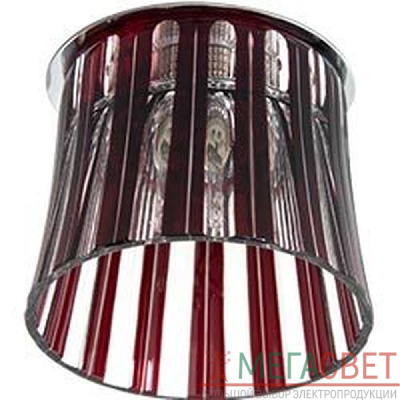 Светильник потолочный, JCD9 G9 с красным стеклом, с лампой, CD2318 18675