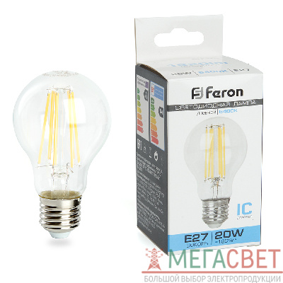 Лампа светодиодная Feron LB-620 Шар E27 20W 6400K 48285