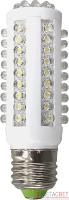 Лампа светодиодная, 66LED(4W) 230V E27, 2700K (290lm), LB-87 25158