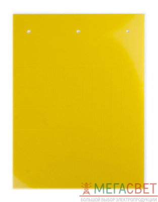 Табличка полужесткая установка в держатель ПВХ-0.5 желт. (уп.330шт) DKC TAS359Y