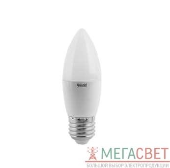 Лампа светодиодная Elementary 6Вт свеча 3000К тепл. бел. E27 420лм 180-240В Gauss 33216