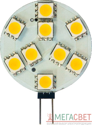 Лампа светодиодная, 12LED(3W) 12V G4  2700K, LB-16 25094