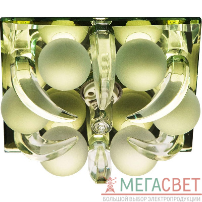 Светильник потолочный,JCD9 35W G9, прозрачный,желтый, СD2535 (с лампой) 28234