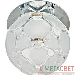 Светильник потолочный, JCD9 35W G9 с прозрачным-матовым стеклом, хром, JD175 18812
