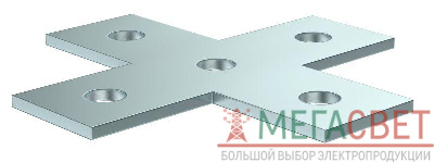 Пластина соединительная X-образ. для STRUT-профиля HDZ IEK CLM50D-PXS-136-40-HDZ