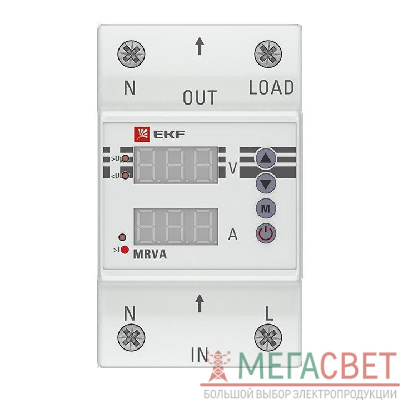 Реле напряжения и тока с дисплеем MRVA 40А PROxima EKF MRVA-40A