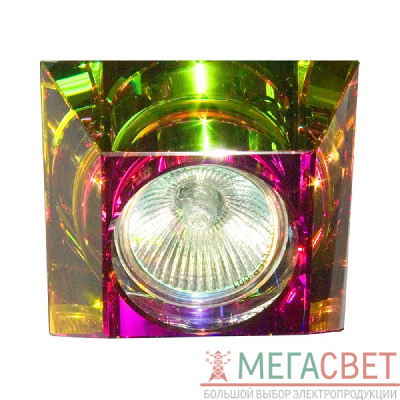 Светильник потолочный, MR16 G5.3 с многоцветным стеклом, хром, C2023CT 19681